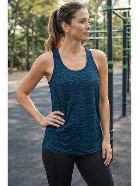 Lululemon Swiftly Tech Racerback size 12 Prism Stripe Turquoise Tide Multi